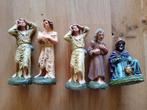 5 antiek kerstgroep beelden Herder Jozef Koning papier mache, Verzamelen, Beelden en Beeldjes, Ophalen of Verzenden, Dier