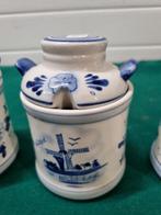 -	Mosterdpot delfts blauw ts- nederland  drie stuks, Ophalen of Verzenden, 'T Olde Gre-j, Info@toldegrej.nl, Endepoelstraat 20f Didam