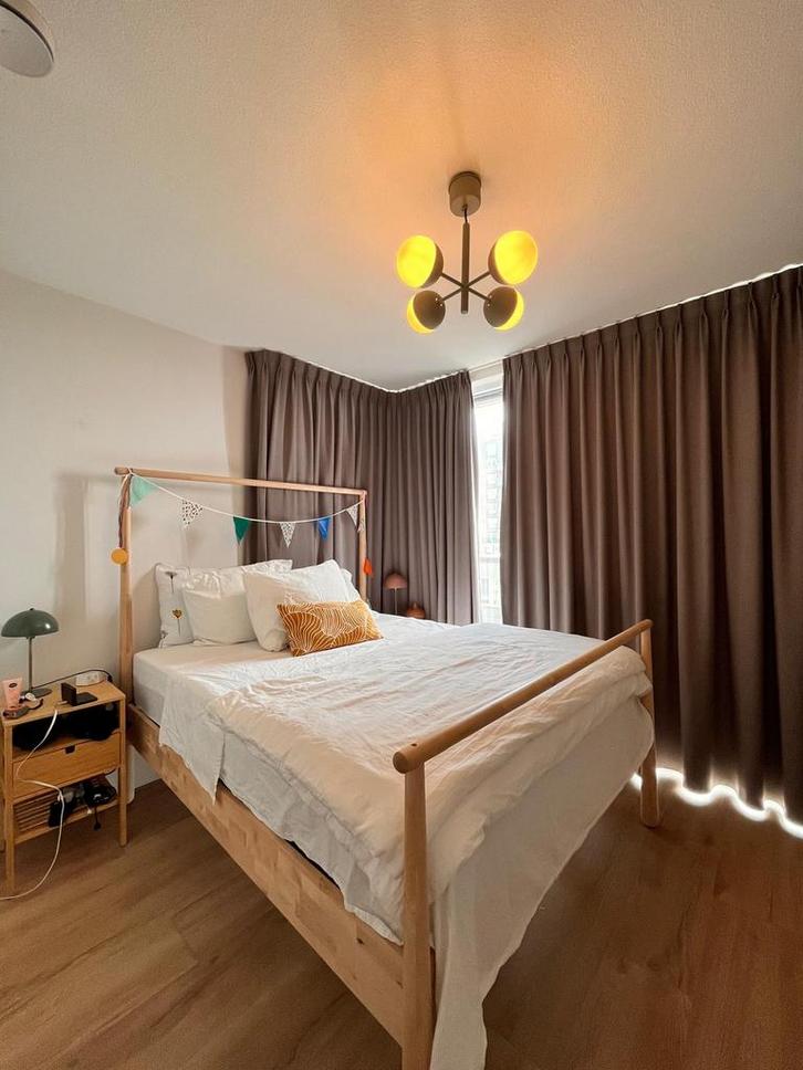 IKEA GJÖRA bed met Hövåg matras ZGAN 160 x 200, Huis en Inrichting, Slaapkamer | Complete slaapkamers, Zo goed als nieuw, Tweepersoons