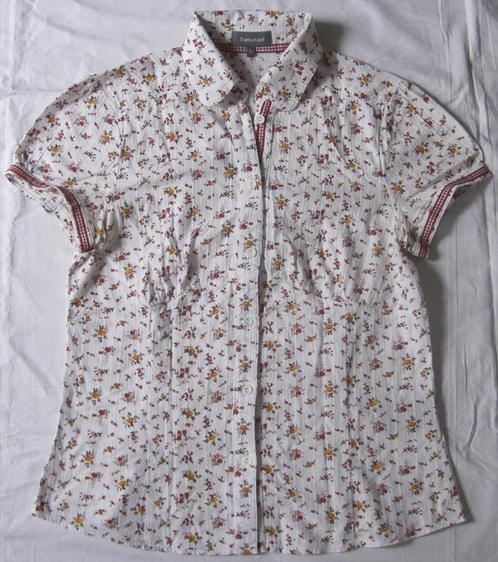 Sutherland blouse katoen met bloemetjes, Kleding | Dames, Blouses en Tunieken, Gedragen, Maat 38/40 (M), Wit, Ophalen