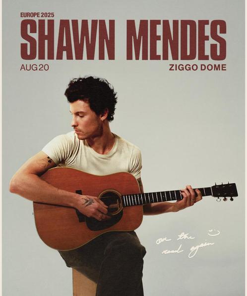 Shawn Mendes on the road again concert Ziggo, Tickets en Kaartjes, Concerten | Pop, Eén persoon, Augustus