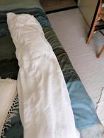2 x splitmoltons lakens, 180x 200., Huis en Inrichting, Ophalen, Zo goed als nieuw, Overige maten, Wit