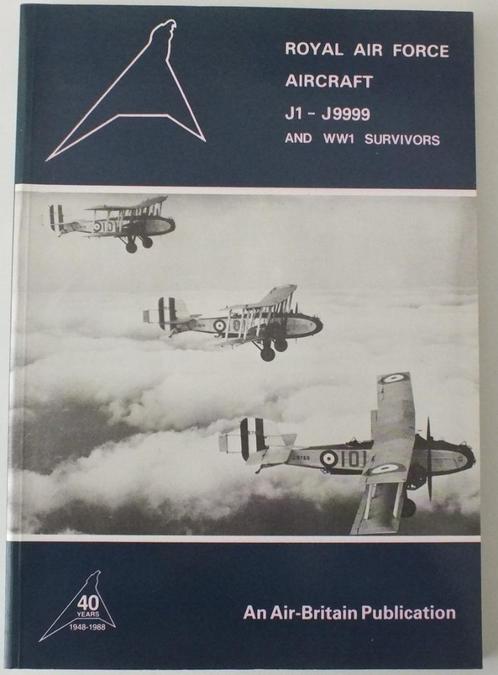 RAF registraties eerste wereldoorlog WW1 WO1, Verzamelen, Luchtvaart en Vliegtuigspotten, Gebruikt, Kaart, Foto of Prent, Ophalen of Verzenden