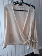 Mooie overslagblouse, Coster, ecru, mt L, Ophalen of Verzenden, Zo goed als nieuw, Maat 38/40 (M), Beige