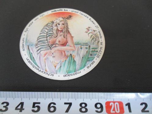 sticker Breda Mikrofit bv  sauna massage  vrouw naakt, Verzamelen, Stickers, Zo goed als nieuw, Bedrijf of Vereniging, Ophalen