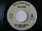 Single Willie Nelson - Pretty Paper - Promo, Gebruikt, 7 inch, Single, Ophalen of Verzenden