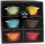 NIEUW- 6 MINIPOTJES PLUS RECEPTENBOEKJE - 10,00, Huis en Inrichting, Keuken | Potten en Pannen, Ophalen, Nieuw, Overige materialen