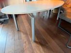 Ovale tafel wit zms afhalen zie omschrijving, Huis en Inrichting, Tafels | Eettafels, Ophalen, Gebruikt, 100 tot 150 cm, 200 cm of meer