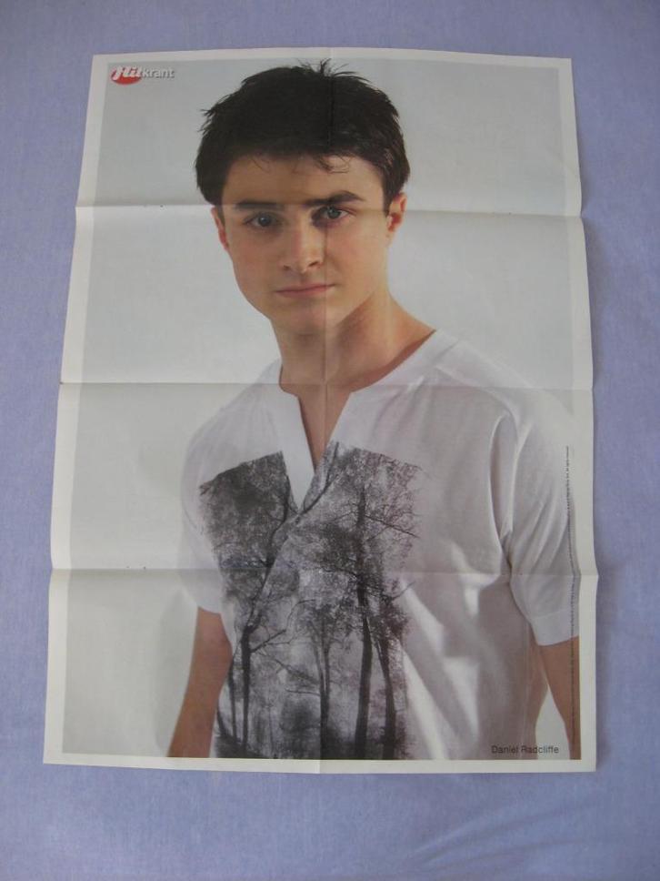 Poster Hitkrant jaren 2003-09: Daniel Radcliffe (H. Potter), Verzamelen, Harry Potter, Overige typen, Verzenden