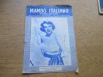 ,MAMBO ITALIANO, Muziek en Instrumenten, Bladmuziek, Gebruikt, Accordeon, Ophalen of Verzenden, Artiest of Componist