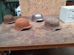 4 Duitse helmen WW2 Stahl helm, Verzamelen, Duitse helm, Ophalen of Verzenden, Duitsland, Militaria