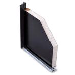 Deur staal volledig paneel b99,5 x h201 cm, Niet ingevuld, 80 tot 100 cm, Niet ingevuld, Nieuw