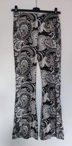 By Swan flared stretch broek Paisley maat L, Maat 38/40 (M), Zwart, Ophalen of Verzenden, Zo goed als nieuw