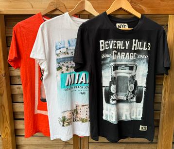 3 heren t-shirt maat M beschikbaar voor biedingen