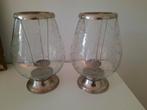 Set brocante windlichten, Huis en Inrichting, Woonaccessoires | Kandelaars en Kaarsen, Overige materialen, 25 tot 50 cm, Ophalen of Verzenden