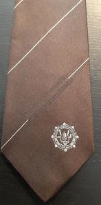 Korps Luchthavenpolitie stropdas Luchthaven Schiphol bruin, Ophalen of Verzenden, Nieuw, Bruin