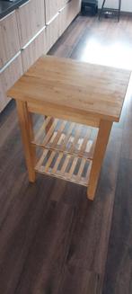 Ikea Roltafel / Keukentrolley, Ophalen, Rechthoekig, Grenenhout, 50 tot 100 cm