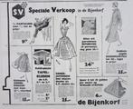 7 vintage advertenties reclames de Bijenkorf 1926-1957, Verzamelen, Overige typen, Gebruikt, Ophalen