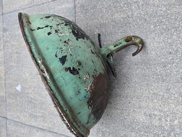 Antieke geëmailleerde werflamp buitenlamp  beschikbaar voor biedingen