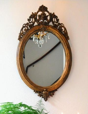Antieke kuif spiegel nu voor 185 Euro 