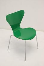 Model 3107 eettafel stoel groen van Arne Jacobsen 1979, Metaal, Gebruikt, Ophalen of Verzenden, Eén