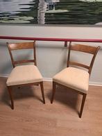 2 antieke mahonie stoelen, Ophalen