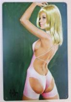 ASLAN Sexy Pin Up Erotiek Metalen Wandbord pinup, Nieuw, Verzenden