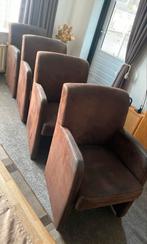 Eetkamerstoelen set - 4 stuks, Huis en Inrichting, Stoelen, Gebruikt, Bruin, Ophalen of Verzenden, Vier