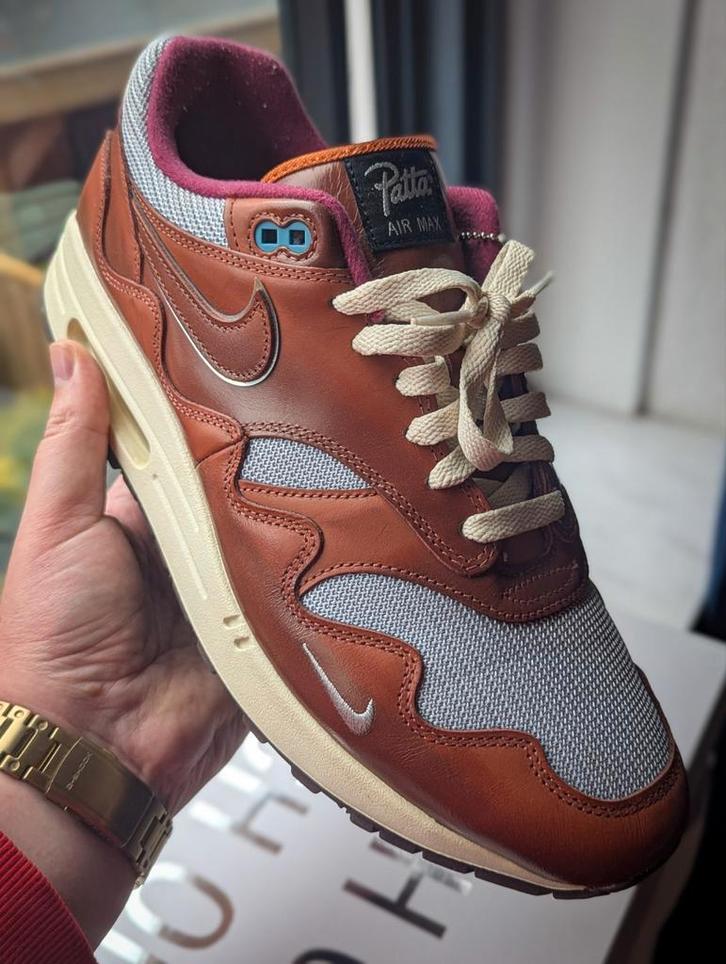 Nike air max 1 patta dark russet, Kleding | Heren, Schoenen, Zo goed als nieuw, Sneakers of Gympen, Bruin, Ophalen of Verzenden