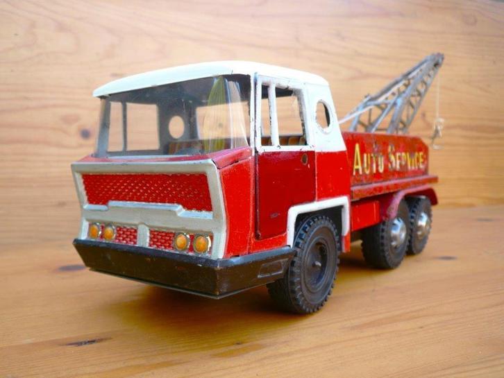 Joustra France Bernard TDA 180 (1960) takelwagen 1/20 blik., Antiek en Kunst, Antiek | Speelgoed, Ophalen of Verzenden