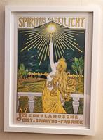Spiritus Gloeilicht Jugendstil Deco Affiche Poster in Frame, Verzenden, Nieuw, Reclamebord
