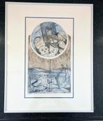Karin Campfens Ets. Geen titel  70/100, Antiek en Kunst, Ophalen of Verzenden