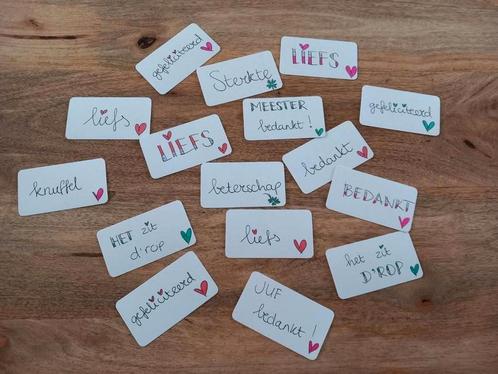 Wenskaartjes  diverse teksten, Hobby en Vrije tijd, Kaarten | Zelfgemaakt, Nieuw, Overige thema's, Ophalen of Verzenden