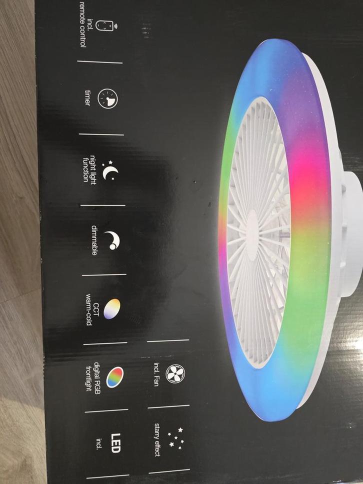 Brilliant Salerno LED Plafondlamp Nieuw in Doos, Huis en Inrichting, Lampen | Hanglampen, Nieuw, Minder dan 50 cm, Kunststof, Ophalen of Verzenden