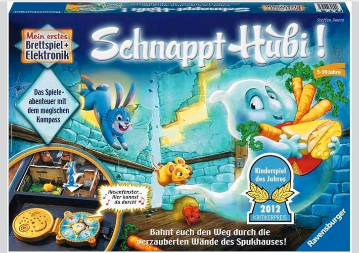 Schnappt Hubi - bordspel va 5 jaar, Hobby en Vrije tijd, Gezelschapsspellen | Bordspellen, Zo goed als nieuw, Drie of vier spelers