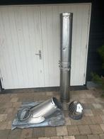 Kachel openhaard uitvoer pijp dakdeel en cycloon pet, Doe-het-zelf en Verbouw, Ophalen of Verzenden, Zo goed als nieuw, Afzuiger