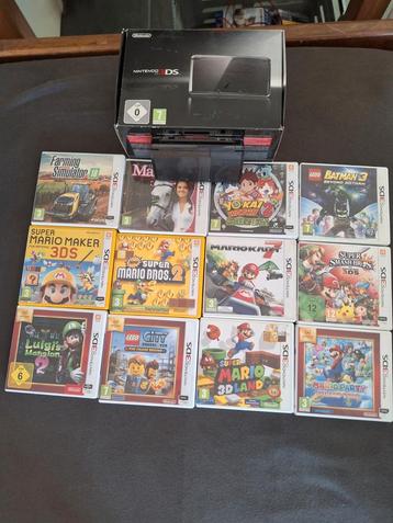 Nintendo 3DS + 16 Games - Complete Set! beschikbaar voor biedingen