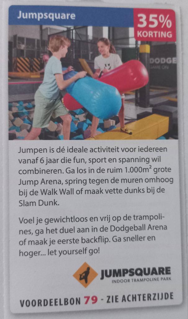 korting, Tickets en Kaartjes, Kortingen en Cadeaubonnen, Drie personen of meer, Overige typen, Kortingsbon