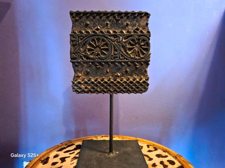 textiel stempel, Antiek en Kunst, Kunst | Niet-Westerse kunst, Ophalen of Verzenden