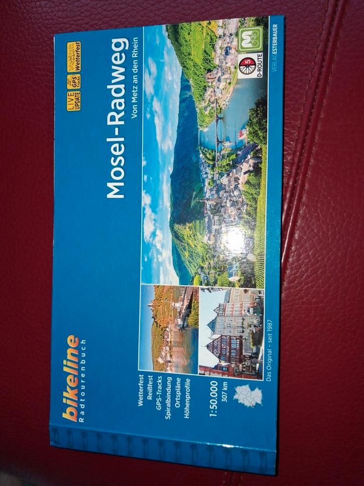 Bikeline Moezel Radweg Fietsboekje - Gedetailleerde Route, Boeken, Atlassen en Landkaarten, Zo goed als nieuw, Overige typen, Duitsland