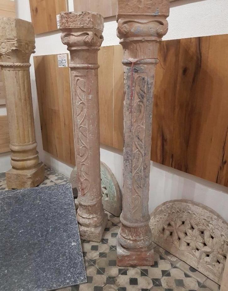 ANTIEKE BOUWMATERIALEN EEUWSE ZUILEN 160 CM HOOG, Huis en Inrichting, Woonaccessoires | Zuilen en Pilaren, Nieuw, Ophalen of Verzenden