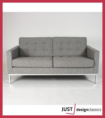 Florence Knoll 2-Zits Sofa Grijs Hallingdal (voorraad:2) beschikbaar voor biedingen