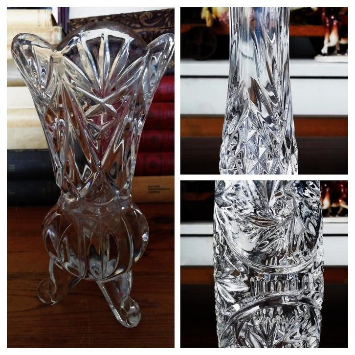 Diverse vaasjes vintage kristal solifleur, Antiek en Kunst, Antiek | Glas en Kristal, Ophalen of Verzenden