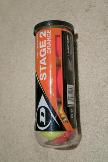 Nieuw blik, ongeopend. Dunlop tennis ballen. Oranje. beschikbaar voor biedingen
