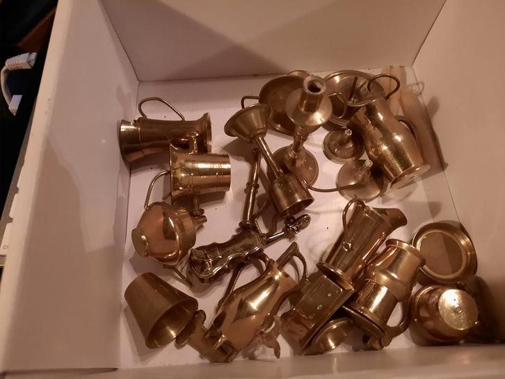 Collectie Miniatuur Brons/Koperen Voorwerpen, Antiek en Kunst, Antiek | Koper en Brons, Brons, Ophalen of Verzenden