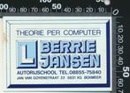 Sticker: Autorijschool Berrie Jansen - Boxmeer (1), Overige typen, Ophalen of Verzenden, Zo goed als nieuw