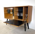 Televisiekastje met bar, Jiroutek, Ophalen, Glas, 100 tot 150 cm, Vintage
