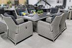 Madrid Verstelbare Loungeset 6 Lounge Tuinstoelen SHOWROOMMO, Verzenden, 6 zitplaatsen, Zo goed als nieuw, Wicker