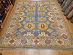 Handgeknoopt oosters tapijt kazak 293x254, Huis en Inrichting, Stoffering | Tapijten en Kleden, Info@SlatsAntiek.nl, Crème, Perzisch