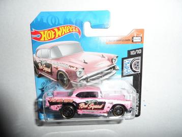 Hot Wheels - '57 Chevy (roze) 1:64